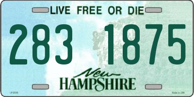 NH license plate 2831875