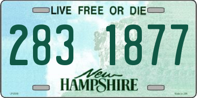 NH license plate 2831877