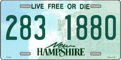 NH license plate 2831880