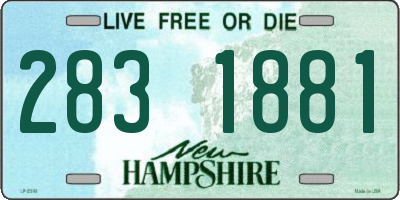 NH license plate 2831881