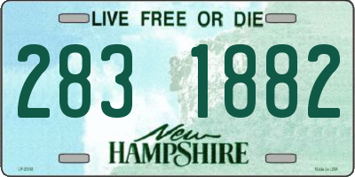 NH license plate 2831882