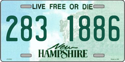 NH license plate 2831886
