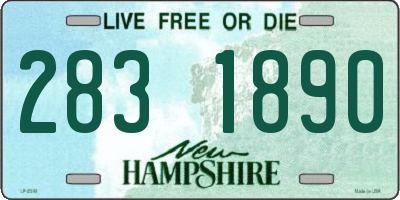 NH license plate 2831890