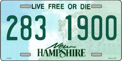 NH license plate 2831900