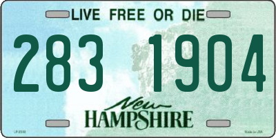 NH license plate 2831904
