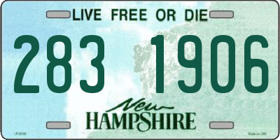 NH license plate 2831906