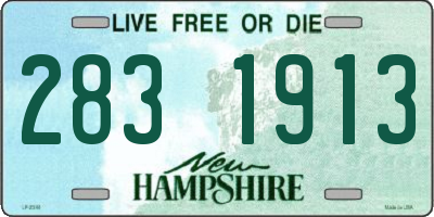 NH license plate 2831913