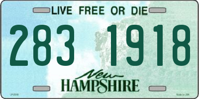 NH license plate 2831918