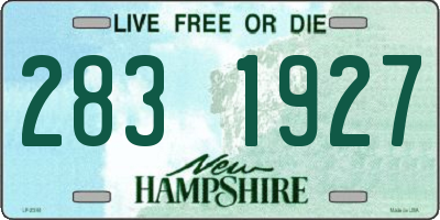 NH license plate 2831927