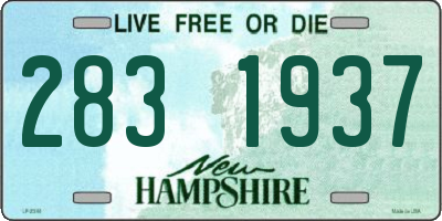 NH license plate 2831937