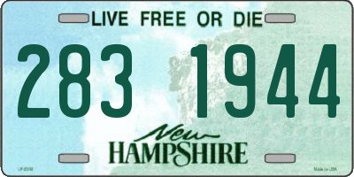 NH license plate 2831944