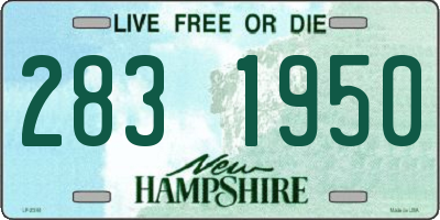 NH license plate 2831950