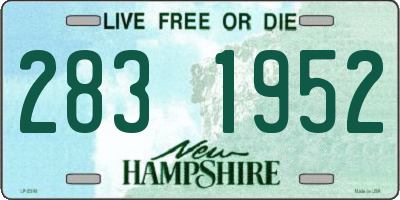 NH license plate 2831952