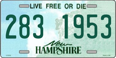 NH license plate 2831953