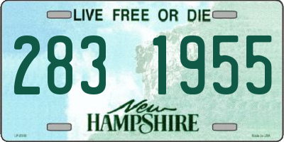 NH license plate 2831955