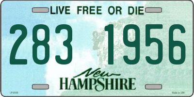 NH license plate 2831956