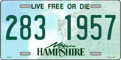 NH license plate 2831957