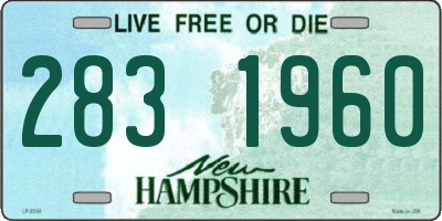 NH license plate 2831960