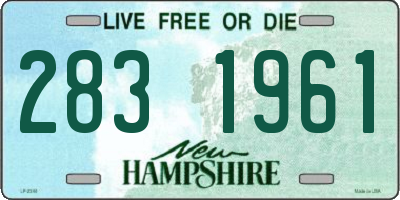 NH license plate 2831961