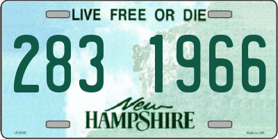 NH license plate 2831966