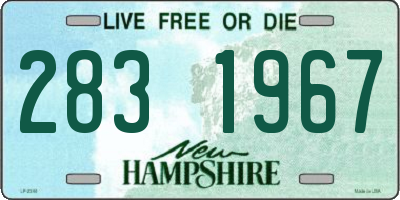 NH license plate 2831967