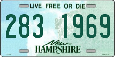 NH license plate 2831969