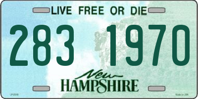 NH license plate 2831970