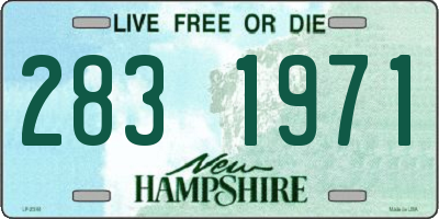 NH license plate 2831971