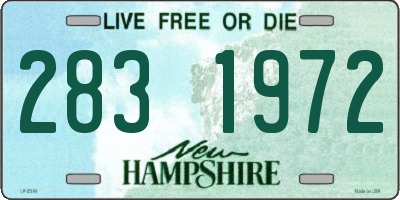 NH license plate 2831972