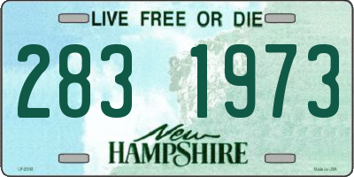 NH license plate 2831973