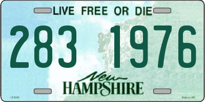 NH license plate 2831976