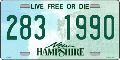 NH license plate 2831990