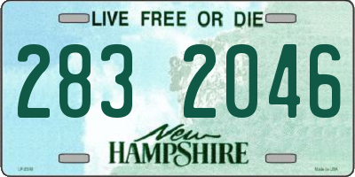 NH license plate 2832046
