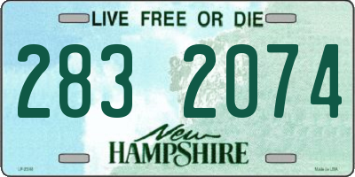 NH license plate 2832074