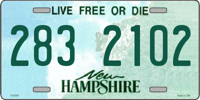 NH license plate 2832102