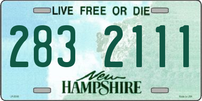NH license plate 2832111