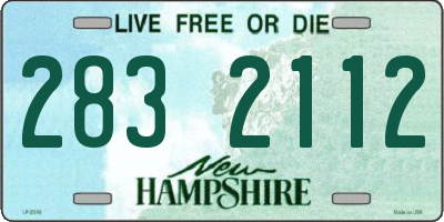 NH license plate 2832112