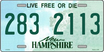 NH license plate 2832113