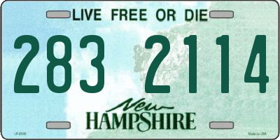 NH license plate 2832114