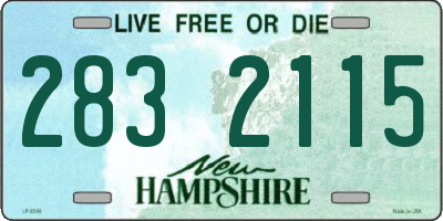 NH license plate 2832115