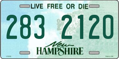 NH license plate 2832120
