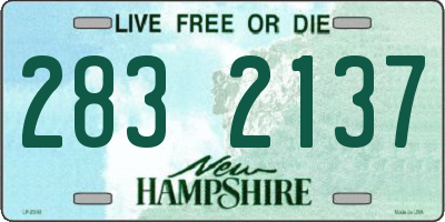 NH license plate 2832137