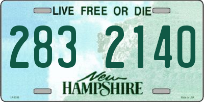 NH license plate 2832140