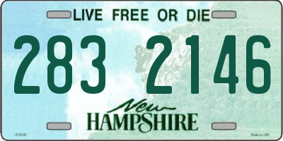 NH license plate 2832146
