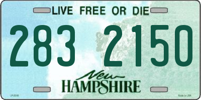 NH license plate 2832150
