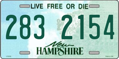 NH license plate 2832154