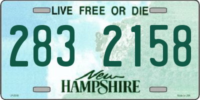 NH license plate 2832158