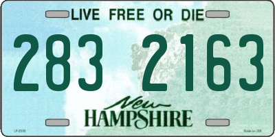 NH license plate 2832163