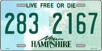NH license plate 2832167