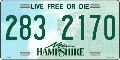 NH license plate 2832170